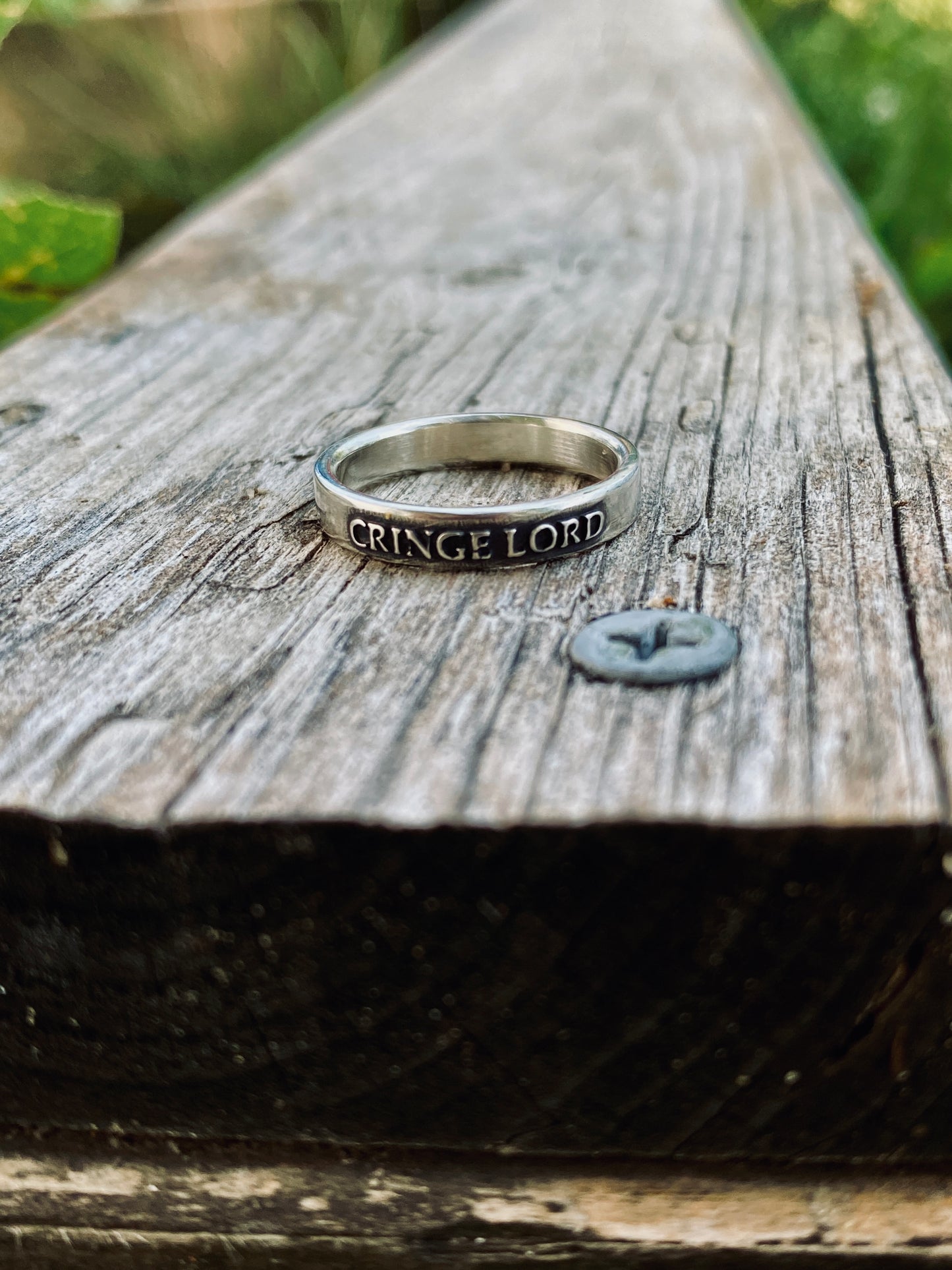 CRINGE LORD Sterling Silver Ring