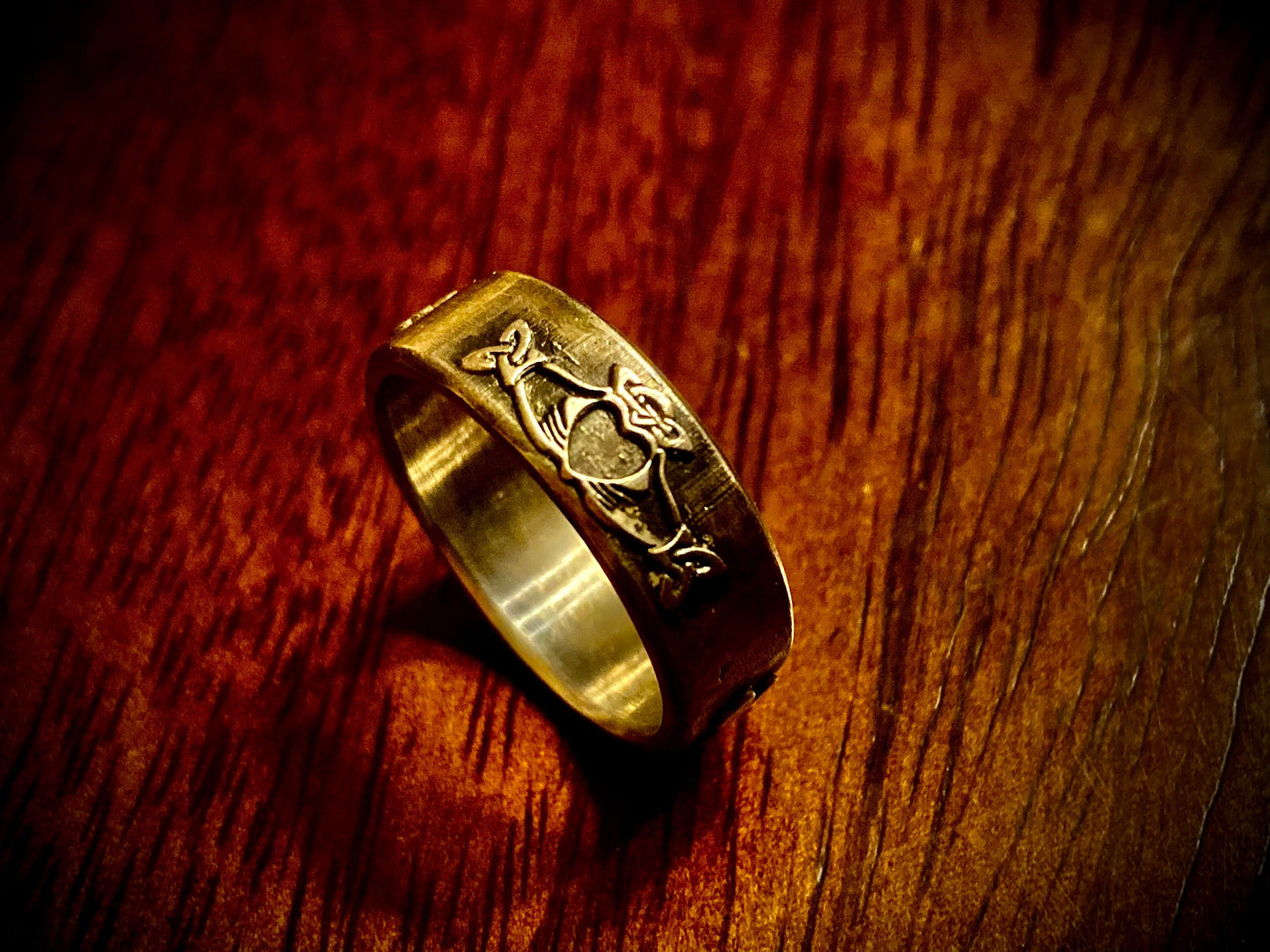Irish Claddagh Shamrock Sterling Silver Ring Friendship Ring Jewelry Irish Ring Ireland Womens Mens Engagement Ring Wedding Lucky Celtic