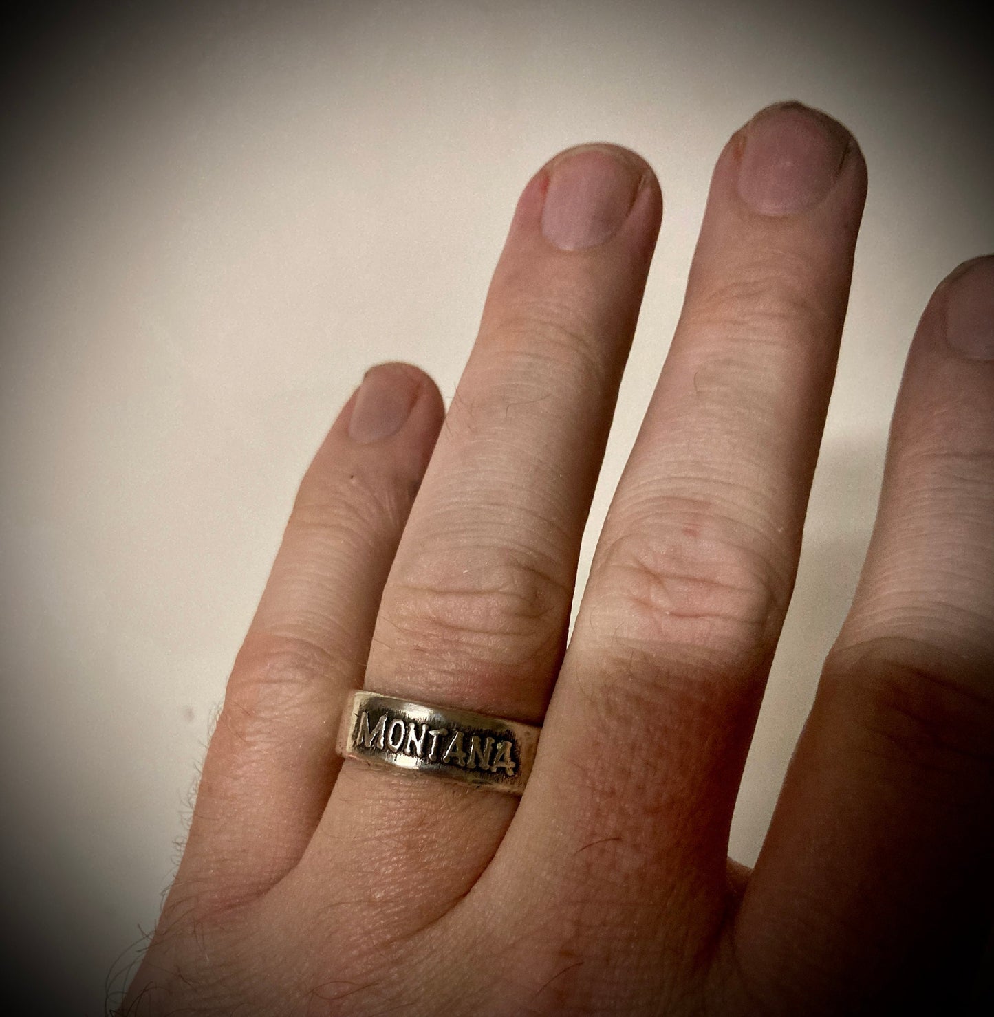 Montana Ring - Sterling Silver Band -Handmade Made in Montana Ring State Jewelry Mens Ring Womens Ring Made in Montana Montana Gift