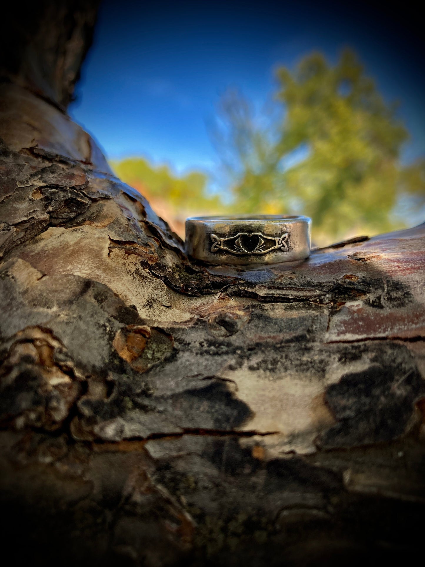 Sterling Silver Fenian Claddagh Ring – Handmade Irish Love, Loyalty & Freedom Band | Backwoods Casting
