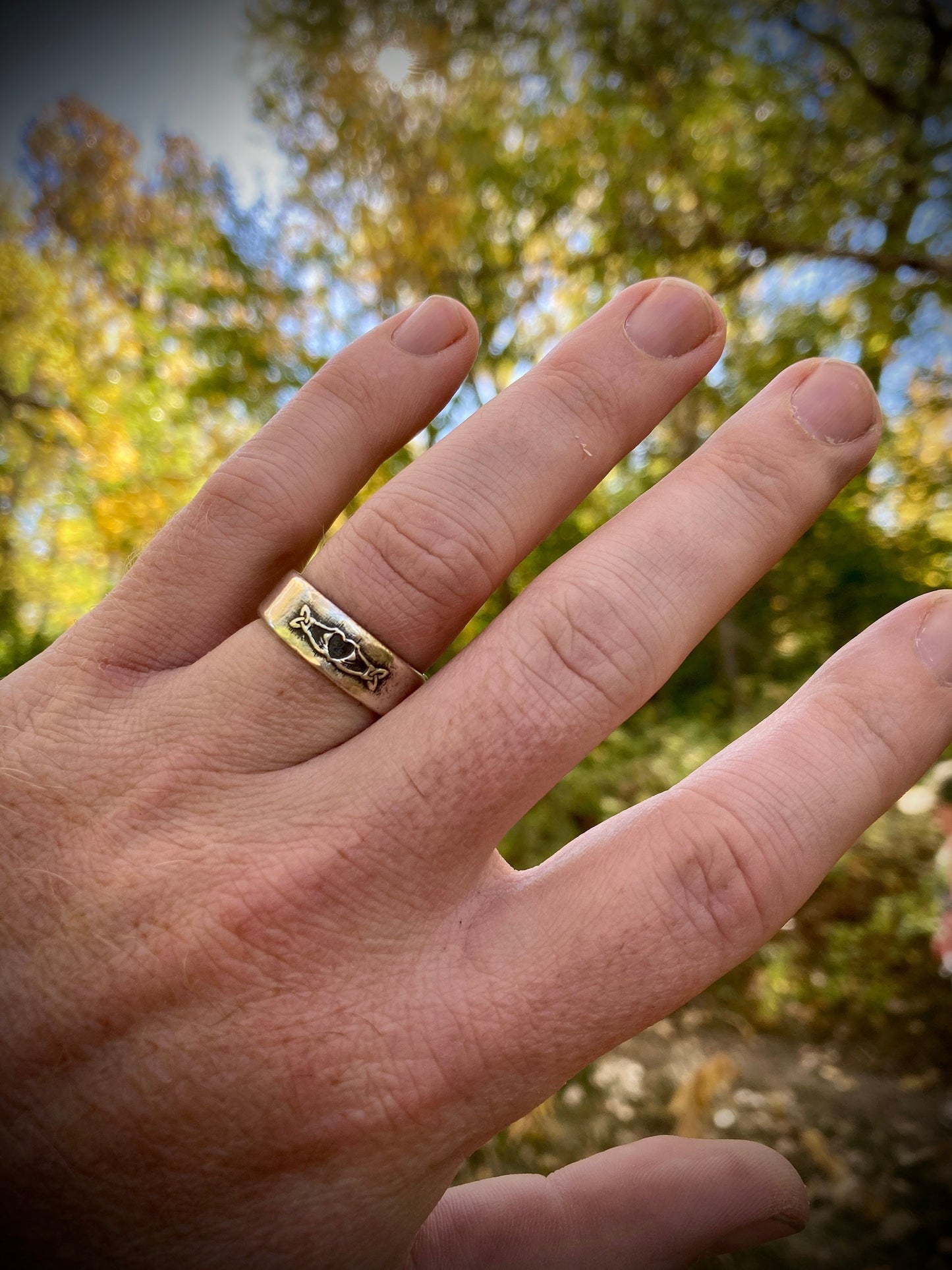Sterling Silver Fenian Claddagh Ring – Handmade Irish Love, Loyalty & Freedom Band | Backwoods Casting