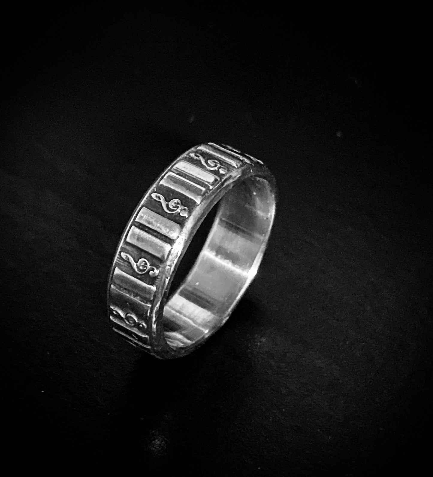 Music Ring Sterling Silver Music Lover Ring