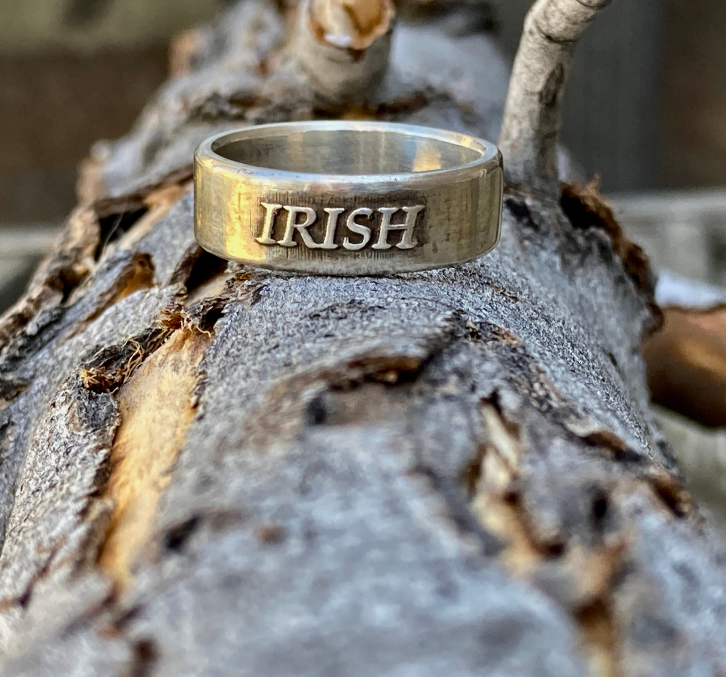 Sterling Silver Irish Ring – Handmade Celtic Pride Band for Men & Women | Backwoods Casting