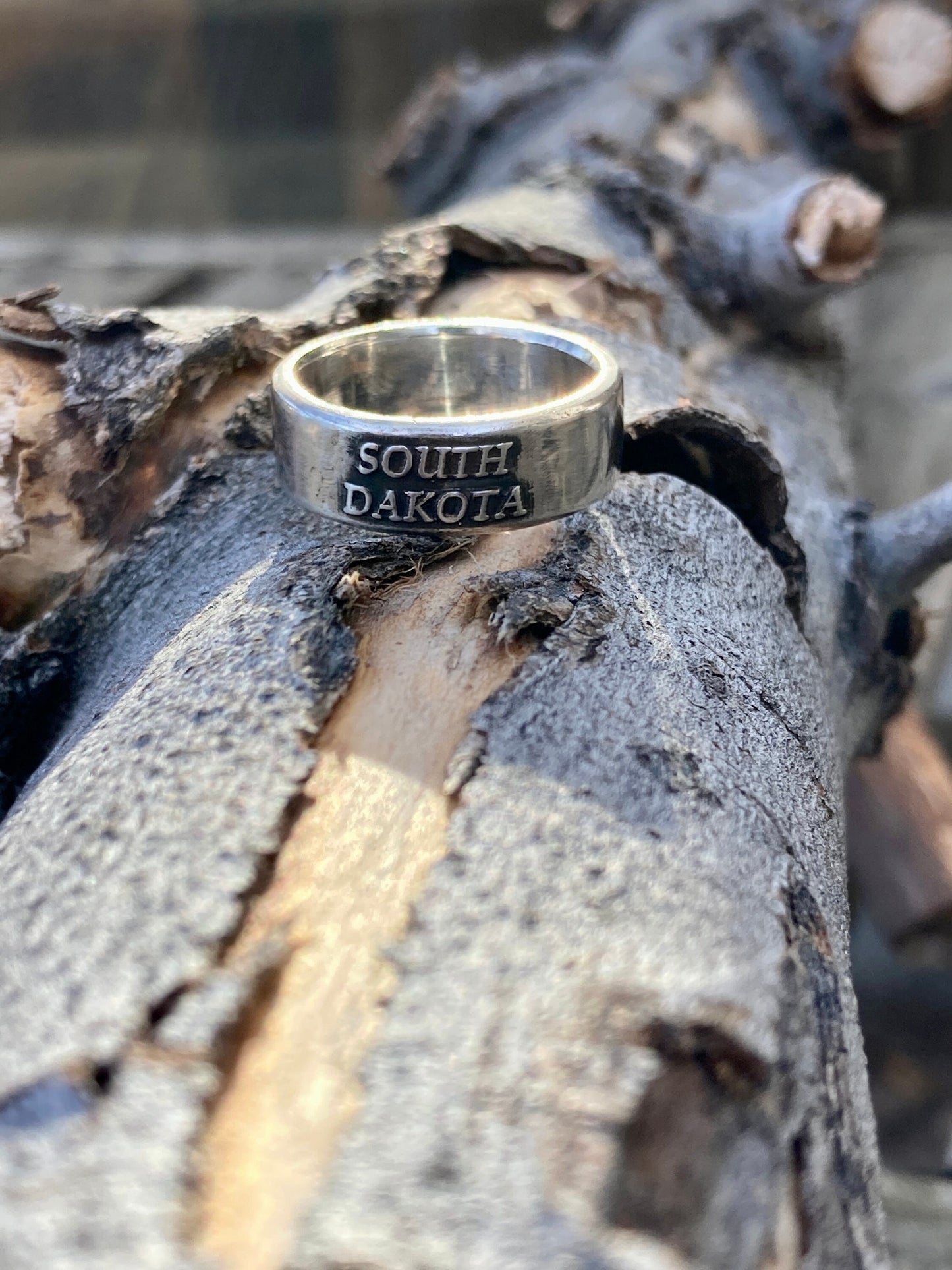 Sterling Silver South Dakota Ring – Handmade Black Hills Pride Band for Men & Women | Backwoods Casting