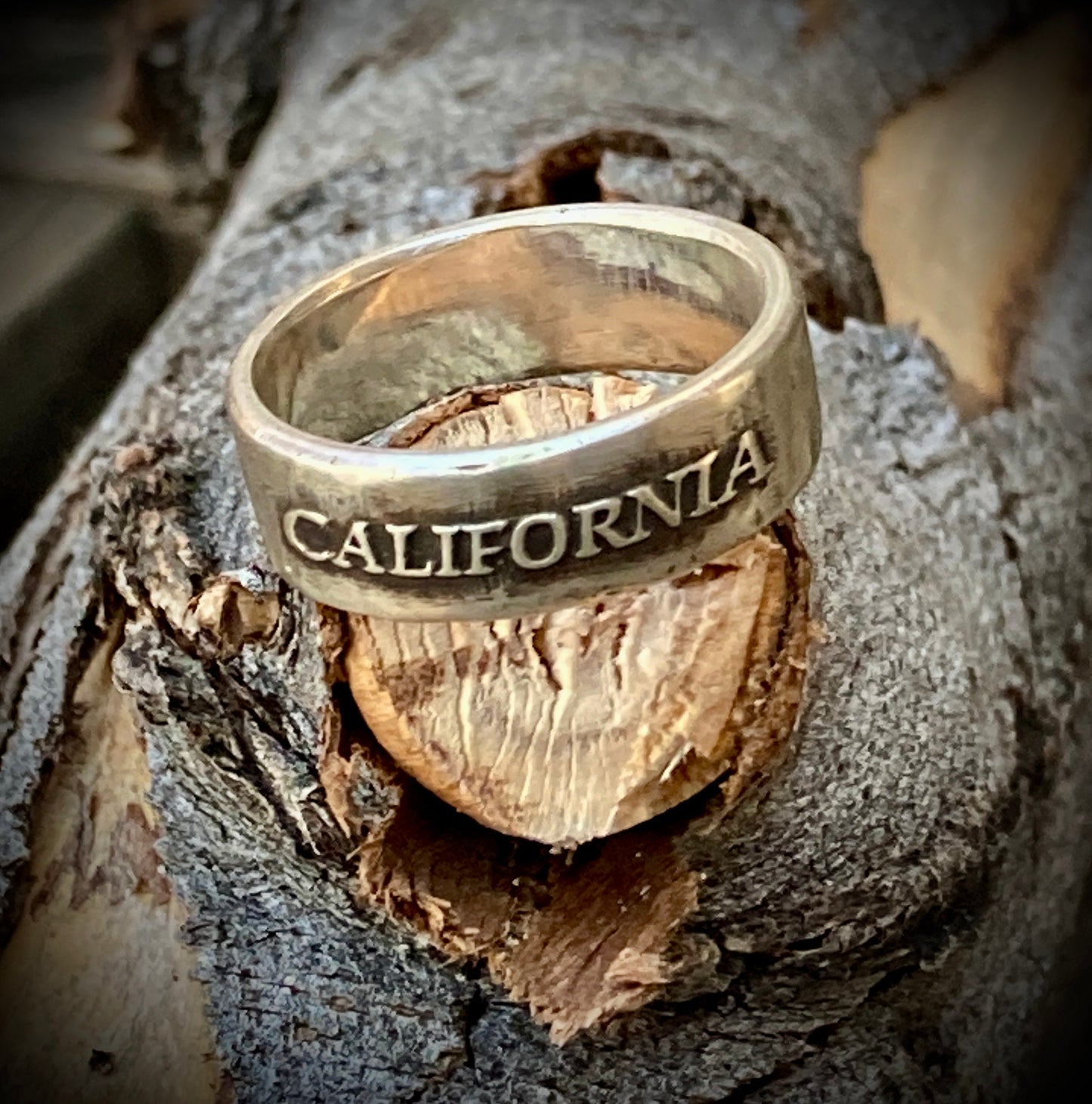 Sterling Silver California Ring – Handmade State Jewelry for Women & Men | Backwoods Casting