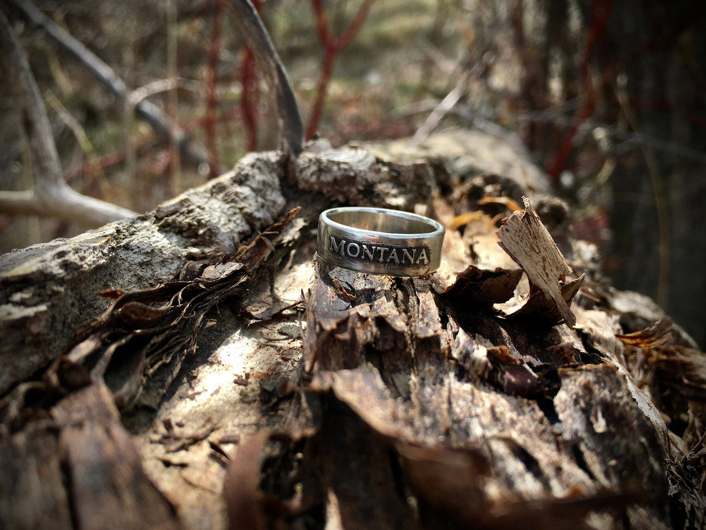 Sterling Silver Montana Ring – Handmade State Pride Jewelry for Men & Women | Backwoods Casting