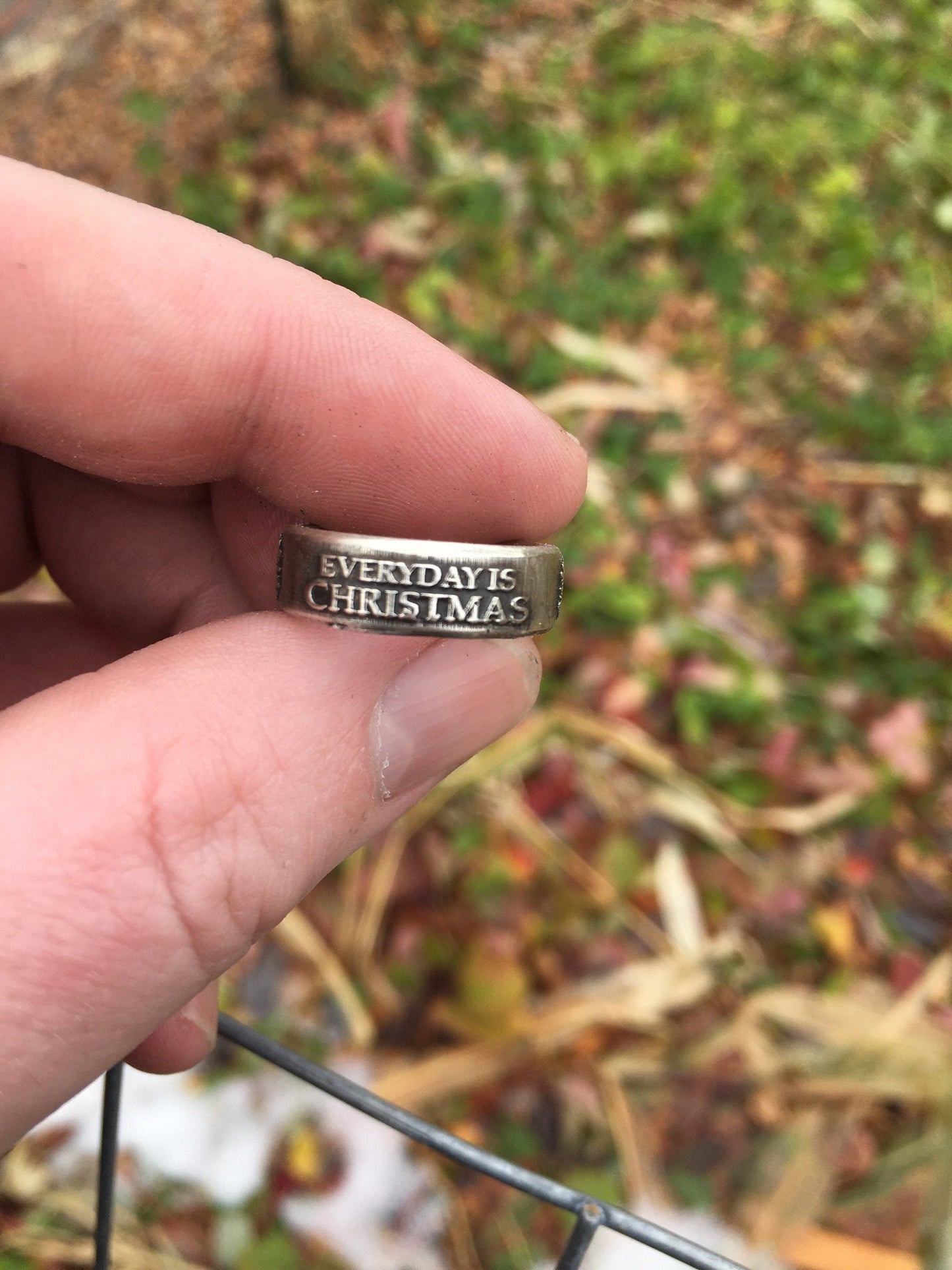 Sterling Silver “Everyday is Christmas With You” Ring – Handmade Love & Holiday Jewelry | Backwoods Casting