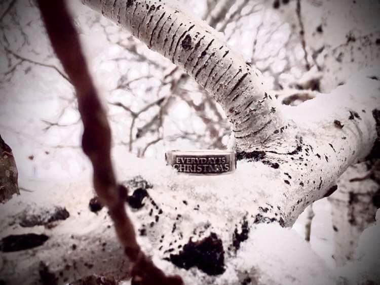 Sterling Silver “Everyday is Christmas With You” Ring – Handmade Love & Holiday Jewelry | Backwoods Casting