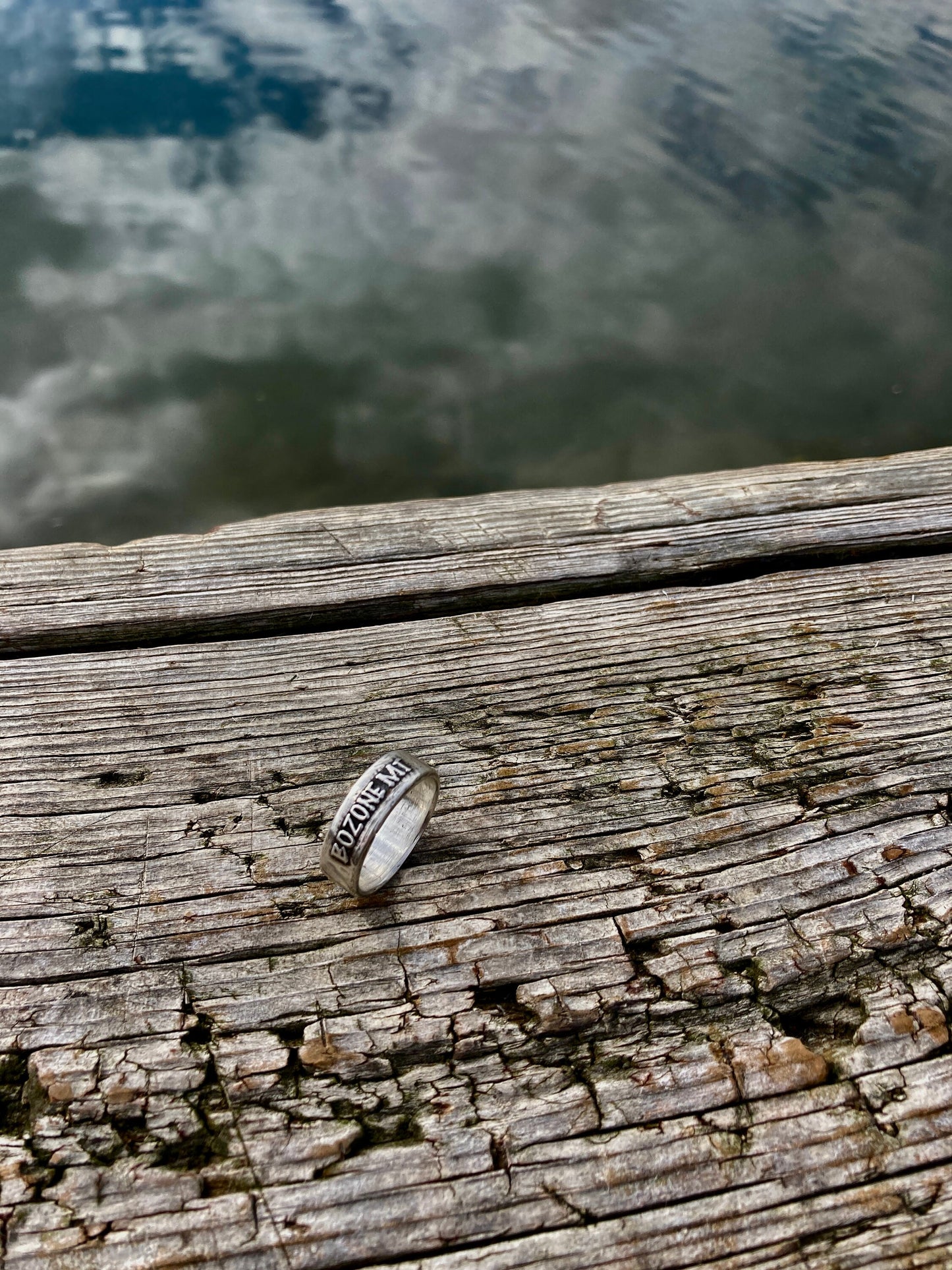 Sterling Silver Bozone Ring – Handmade Bozeman Montana Pride Band for Men & Women | Backwoods Casting