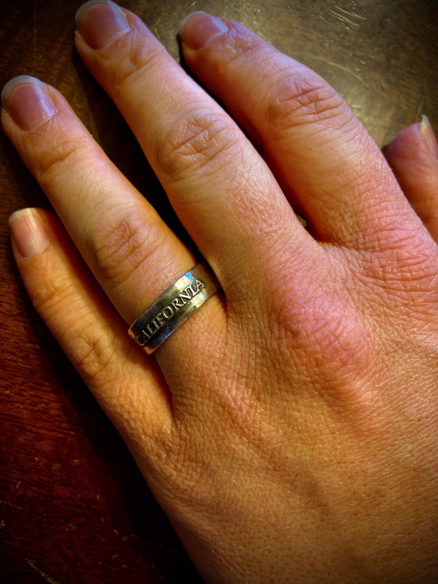 Sterling Silver California Ring – Handmade State Jewelry for Women & Men | Backwoods Casting
