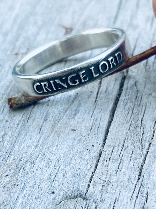 CRINGE LORD Sterling Silver Ring