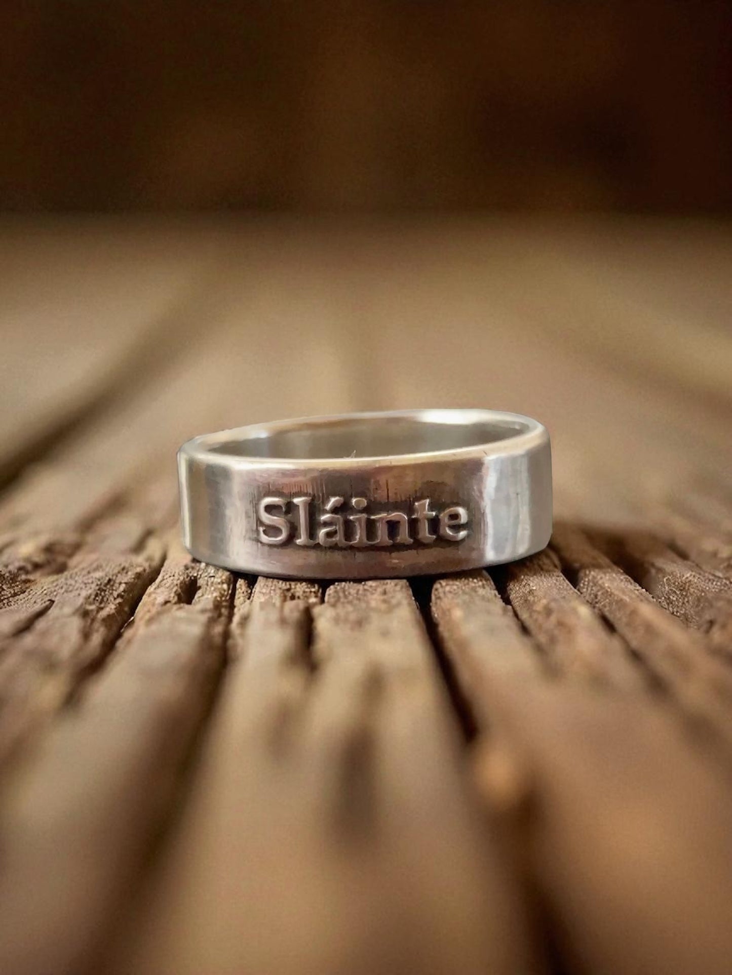 Slainte "Cheers" Irish Sterling Silver Ring