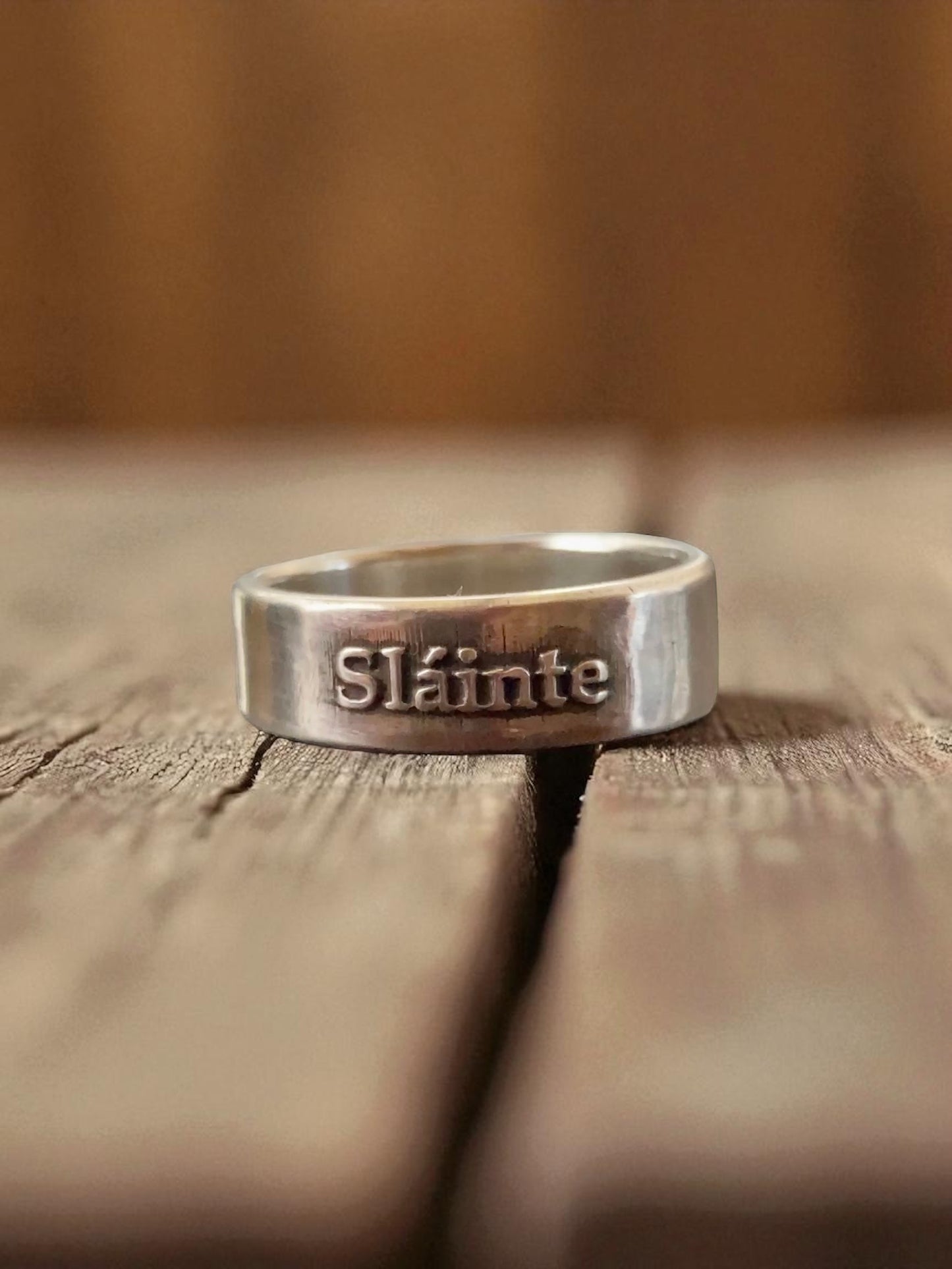 Slainte "Cheers" Irish Sterling Silver Ring