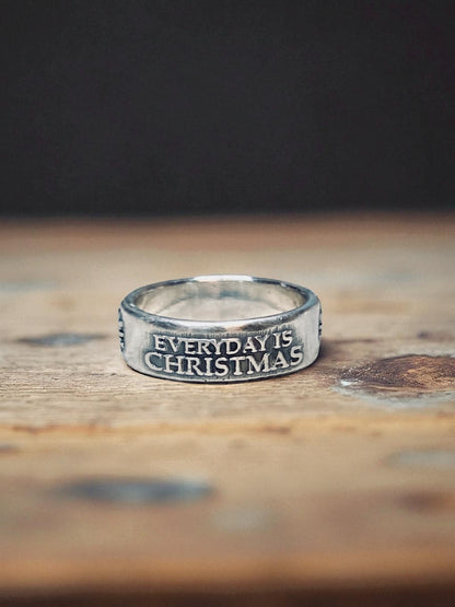 Sterling Silver “Everyday is Christmas With You” Ring – Handmade Love & Holiday Jewelry | Backwoods Casting