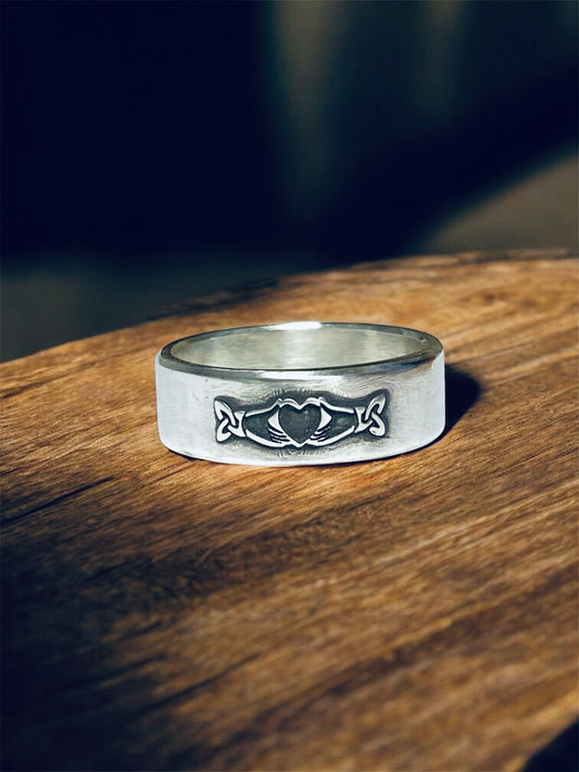 Fenian Claddagh Sterling Silver Ring