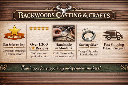 Backwoods Casting handmade ring craftsmanship and service