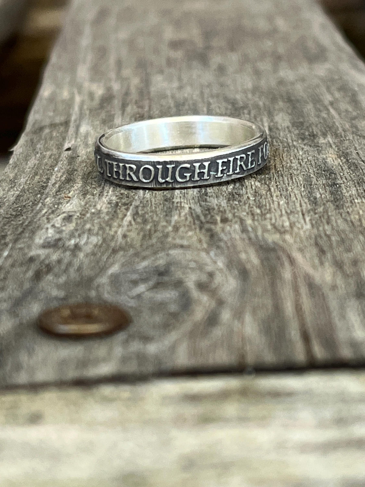 I'd Crawl Through Fire for You sterling silver ring — photo 7