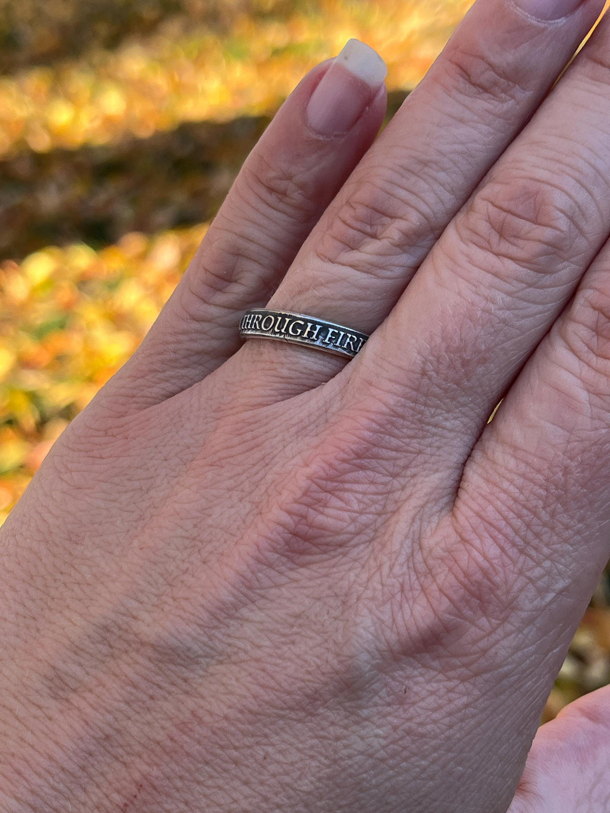 I'd Crawl Through Fire for You sterling silver ring — photo 13