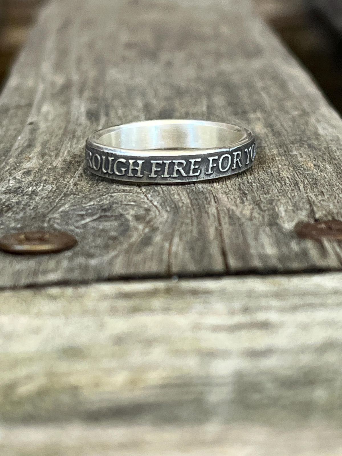 I'd Crawl Through Fire for You sterling silver ring — photo 17