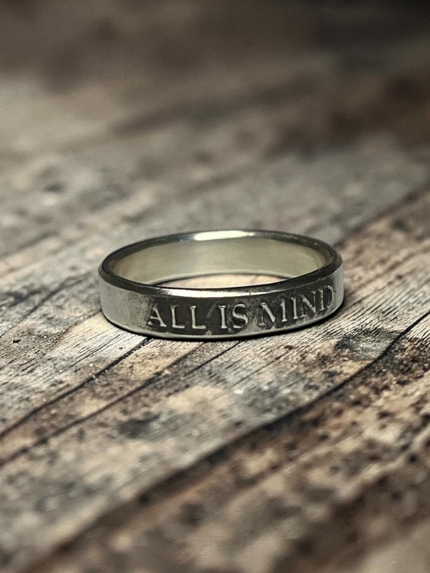 All Is Mind Sterling Silver Ring – Hermetic Philosophy Band