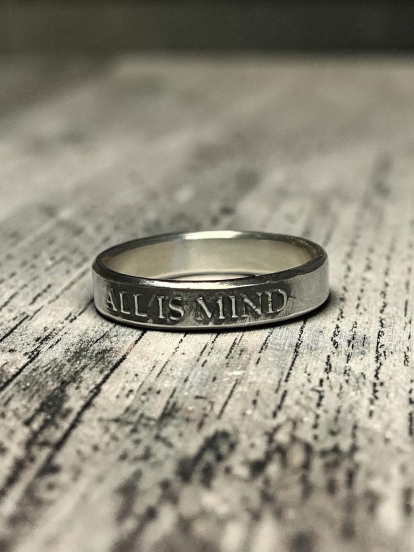 All Is Mind Sterling Silver Ring – Hermetic Philosophy Band