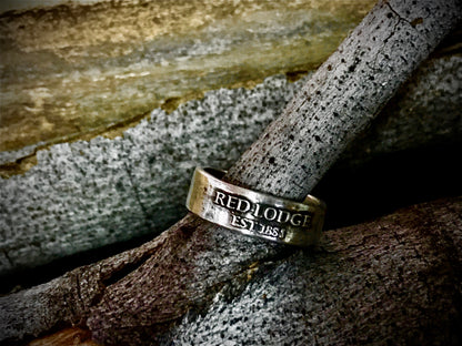 Sterling Silver Red Lodge Montana Ring – Handmade State Pride Band for Men & Women | Backwoods Casting