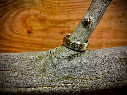 Sterling Silver B-Town Ring – Handmade Billings Montana Jewelry for Men & Women | Backwoods Casting