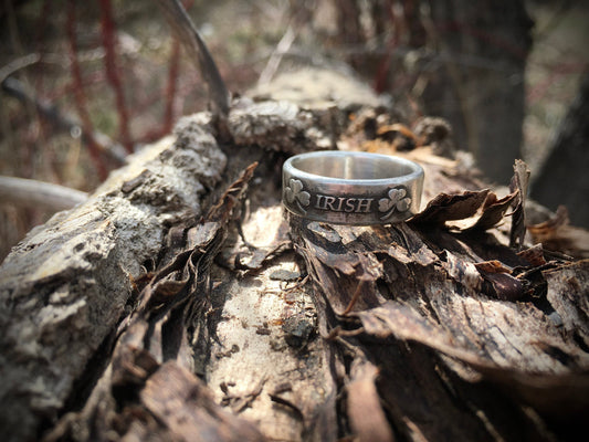 Irish Shamrock Sterling Silver Ring for both Men and Women. Celtic Ring St. Patrick's Day - Best Irish Ring