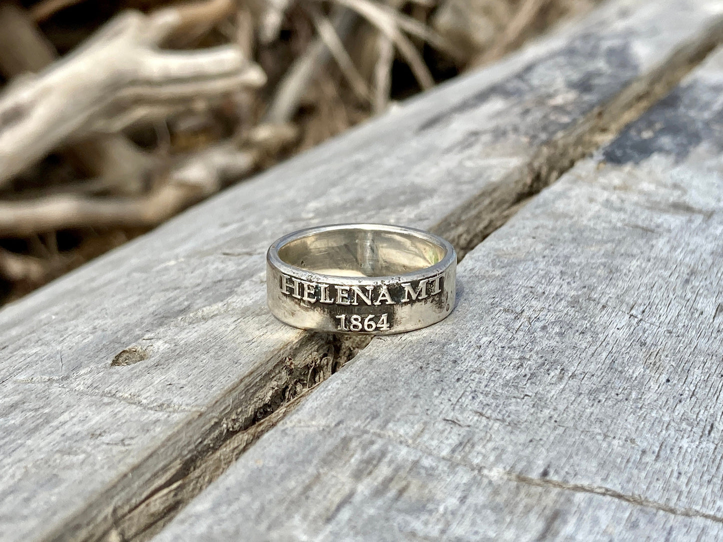 Helena Montana Sterling Silver Ring/Montana State Ring Jewelry/Men’s Ring and Women Ring/Made in Montana Montana Gift Capital