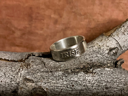 Sterling Silver Irish Ring – Handmade Celtic Pride Band for Men & Women | Backwoods Casting