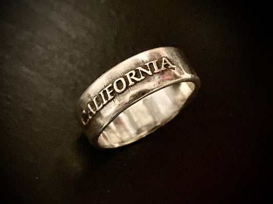 Handcrafted California Sterling Silver Ring - Timeless Elegance