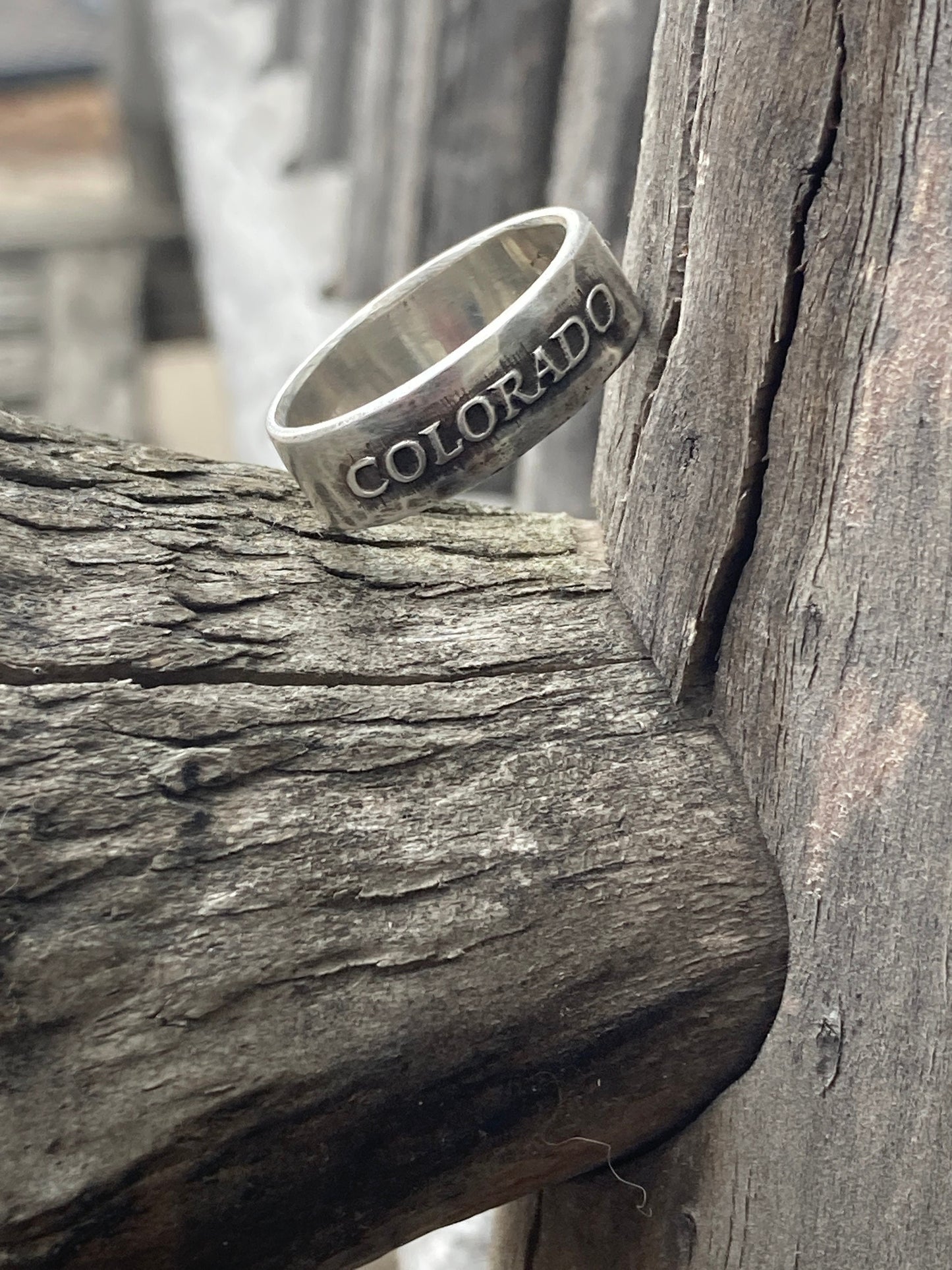 Colorado Sterling Silver Ring/Colorado State Jewelry/Men’s Ring and Women Ring/Colorado Gift Husband Wife Ring Engagement