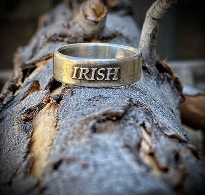 Sterling Silver Irish Ring – Handmade Celtic Pride Band for Men & Women | Backwoods Casting