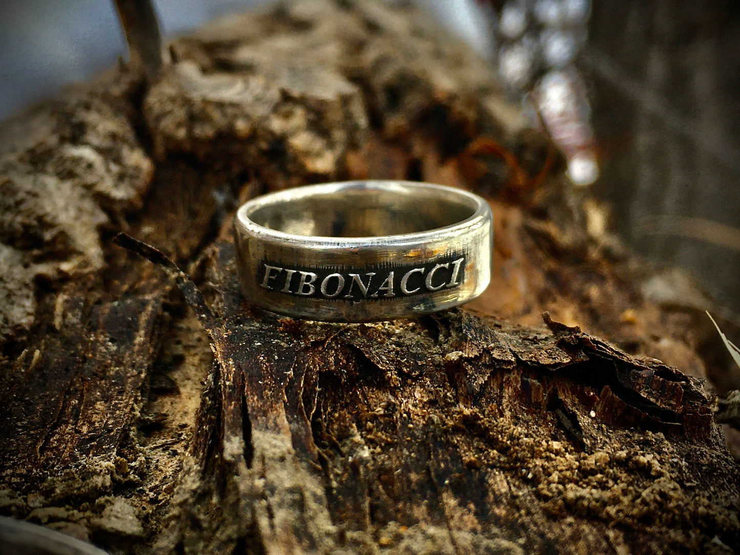 Fibonacci Sterling Silver Ring Music Ring Math Gift Ring Mens Ring Womens Ring Unique Ring Physics Major Universe lover to the stars