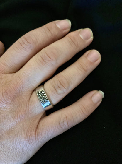 South Dakota Ring Sterling Silver / South Dakota Jewelry