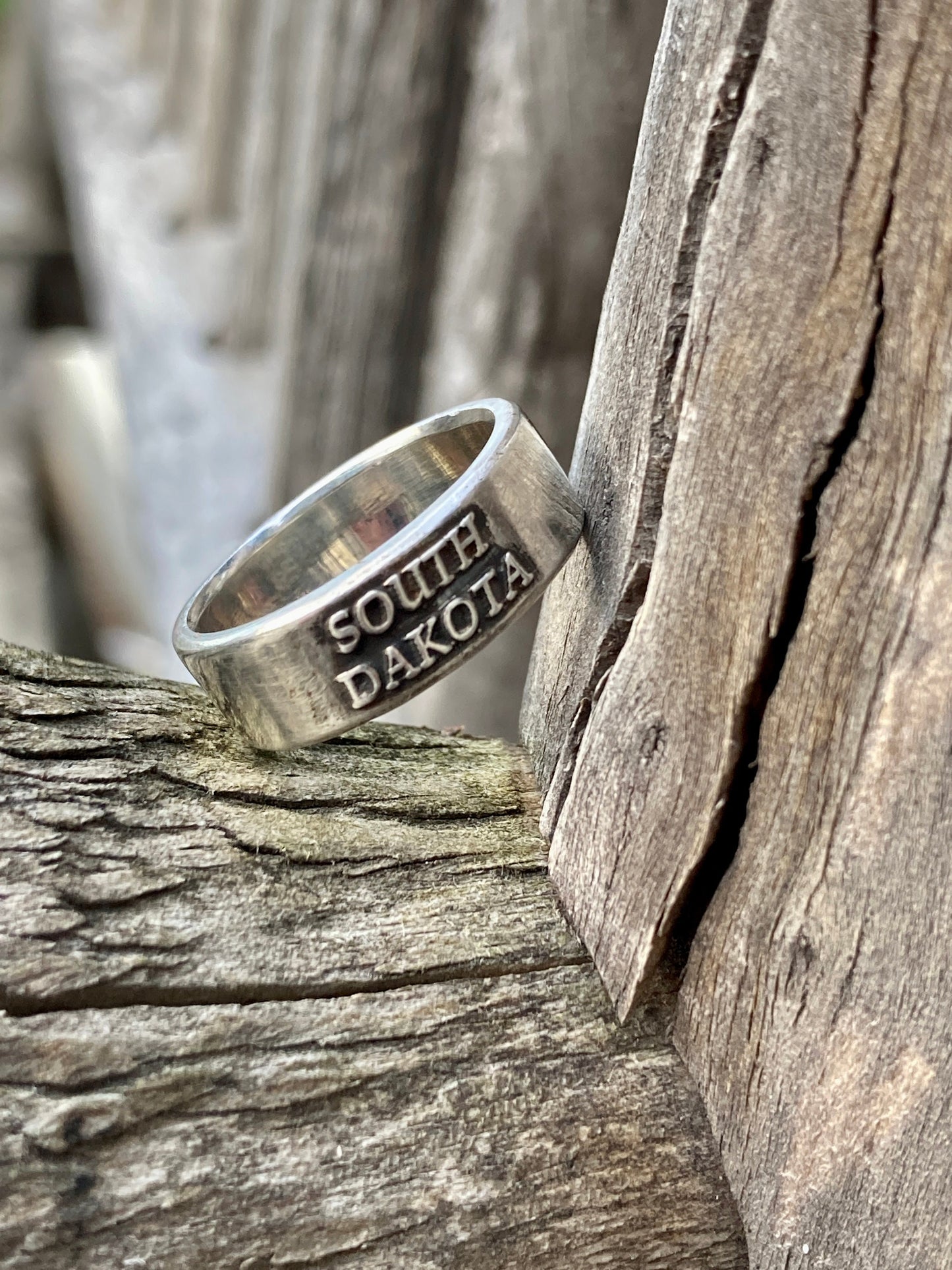 South Dakota Ring Sterling Silver / South Dakota Jewelry/Men’s Ring and Women's State Ring/ South Dakota Gift Ring Engagement / South Dakota