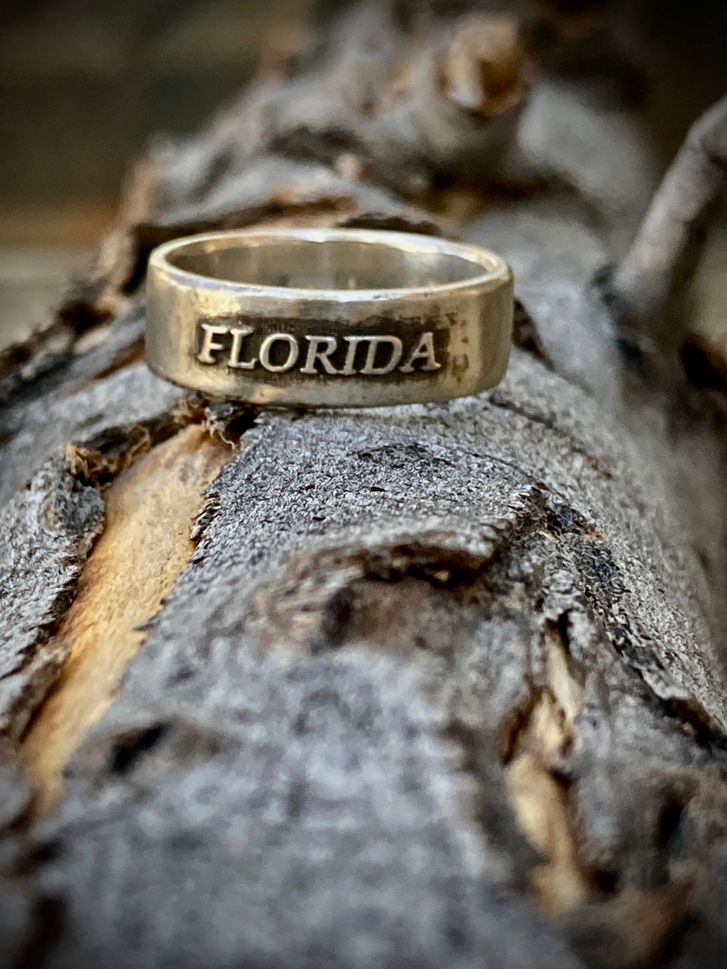 Florida Sterling Silver Ring - Handcrafted Beauty Inspired by the Sunshine State