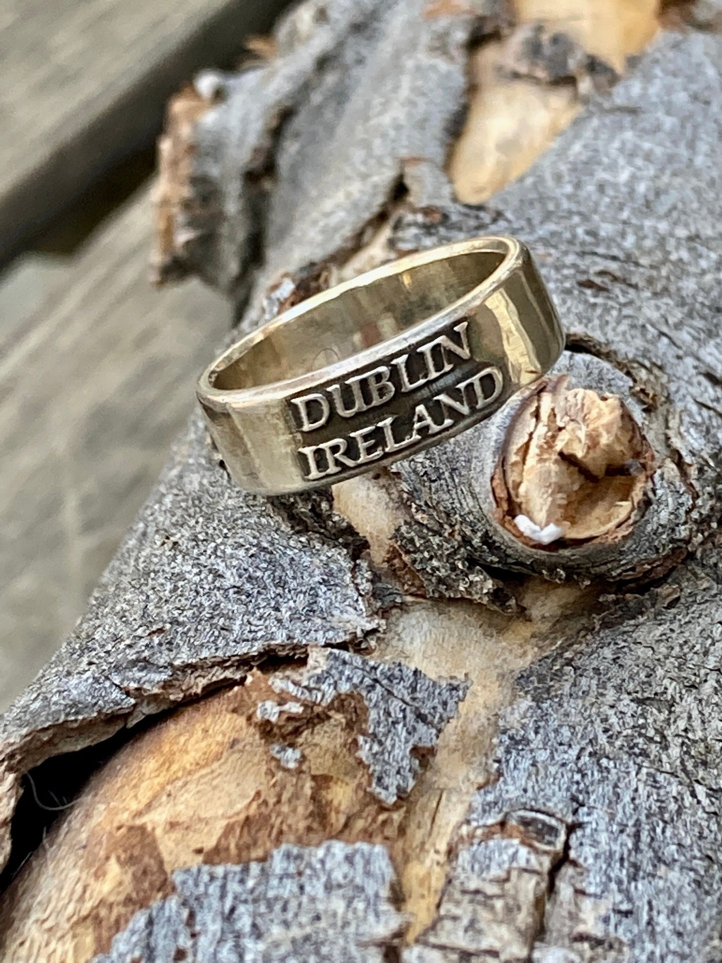 Dublin Ireland Ring Celtic Ring - Men and Womens Rings Sterling Silver