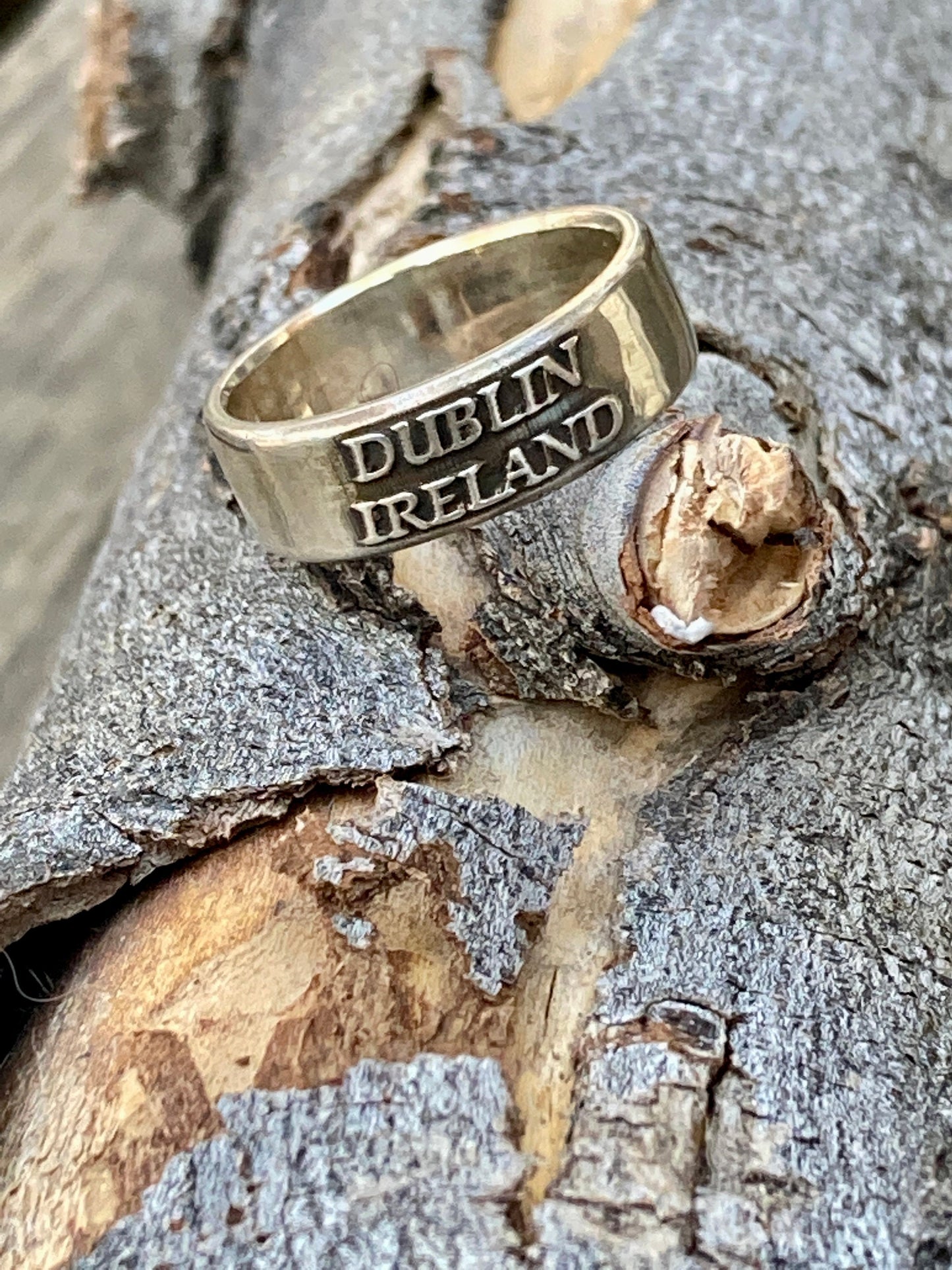 Dublin Ireland Ring Celtic Ring - Men and Womens Rings Sterling Silver