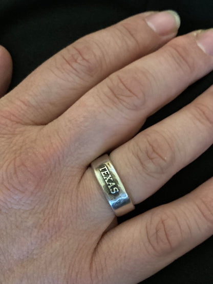 Texas Sterling Silver Ring