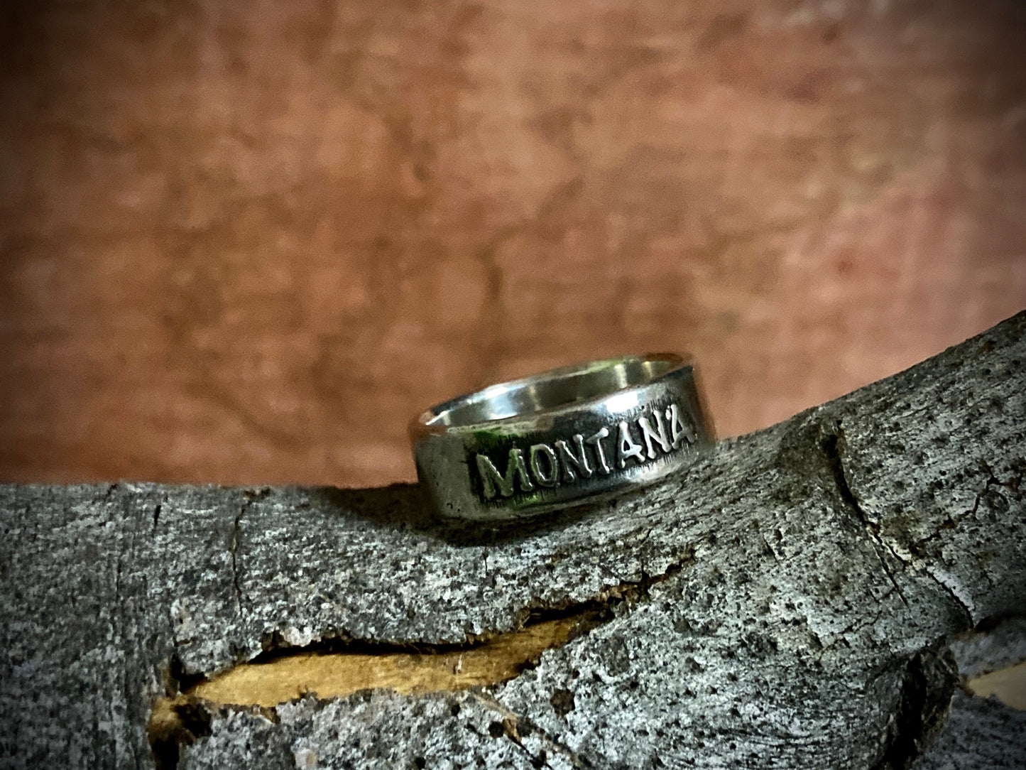 Made in Montana Ring - Sterling Silver Band -Handmade Made in Montana Ring State Jewelry Mens Ring Womens Ring Made in Montana Montana Gift