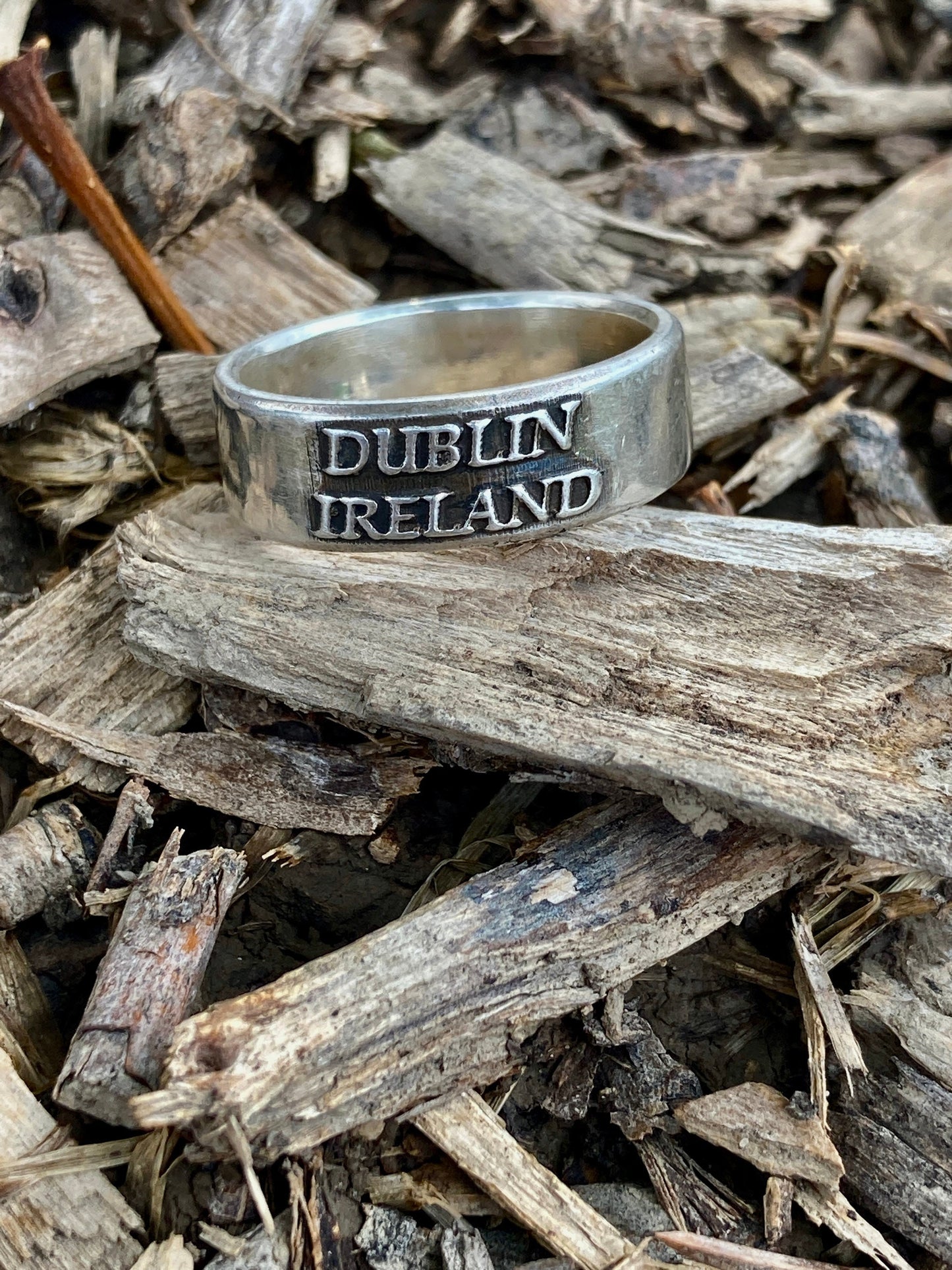 Dublin Ireland Ring Celtic Ring - Men and Womens Rings Sterling Silver