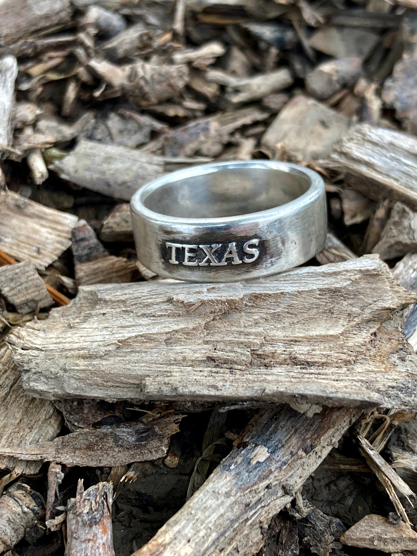 Texas Sterling Silver Ring - Mens Ring - Womens Ring - Mens Wedding Womens Wedding