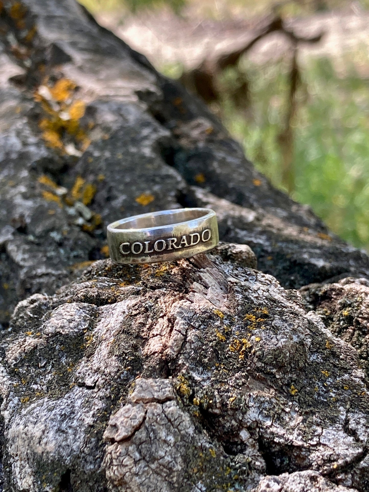 Colorado Sterling Silver Ring/Colorado State Jewelry/Men’s Ring and Women Ring/Colorado Gift Husband Wife Ring Engagement