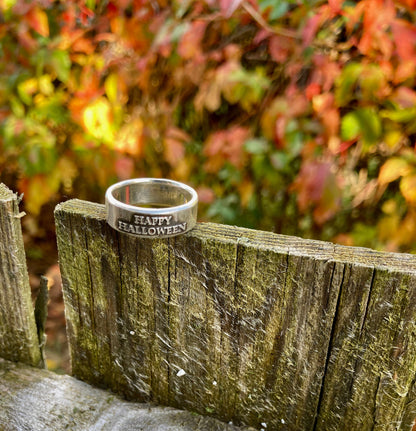 Happy Halloween Ring - Sterling Silver