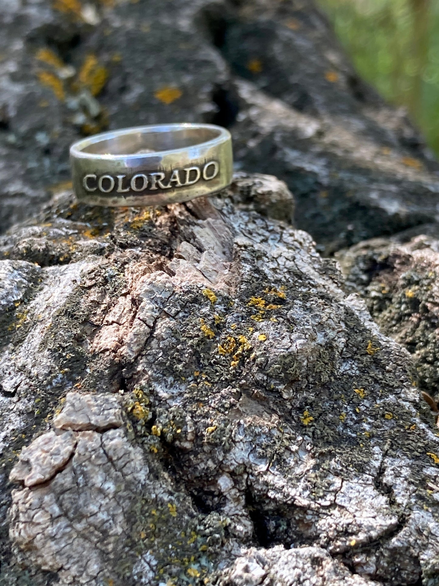 Colorado Sterling Silver Ring/Colorado State Jewelry/Men’s Ring and Women Ring/Colorado Gift Husband Wife Ring Engagement