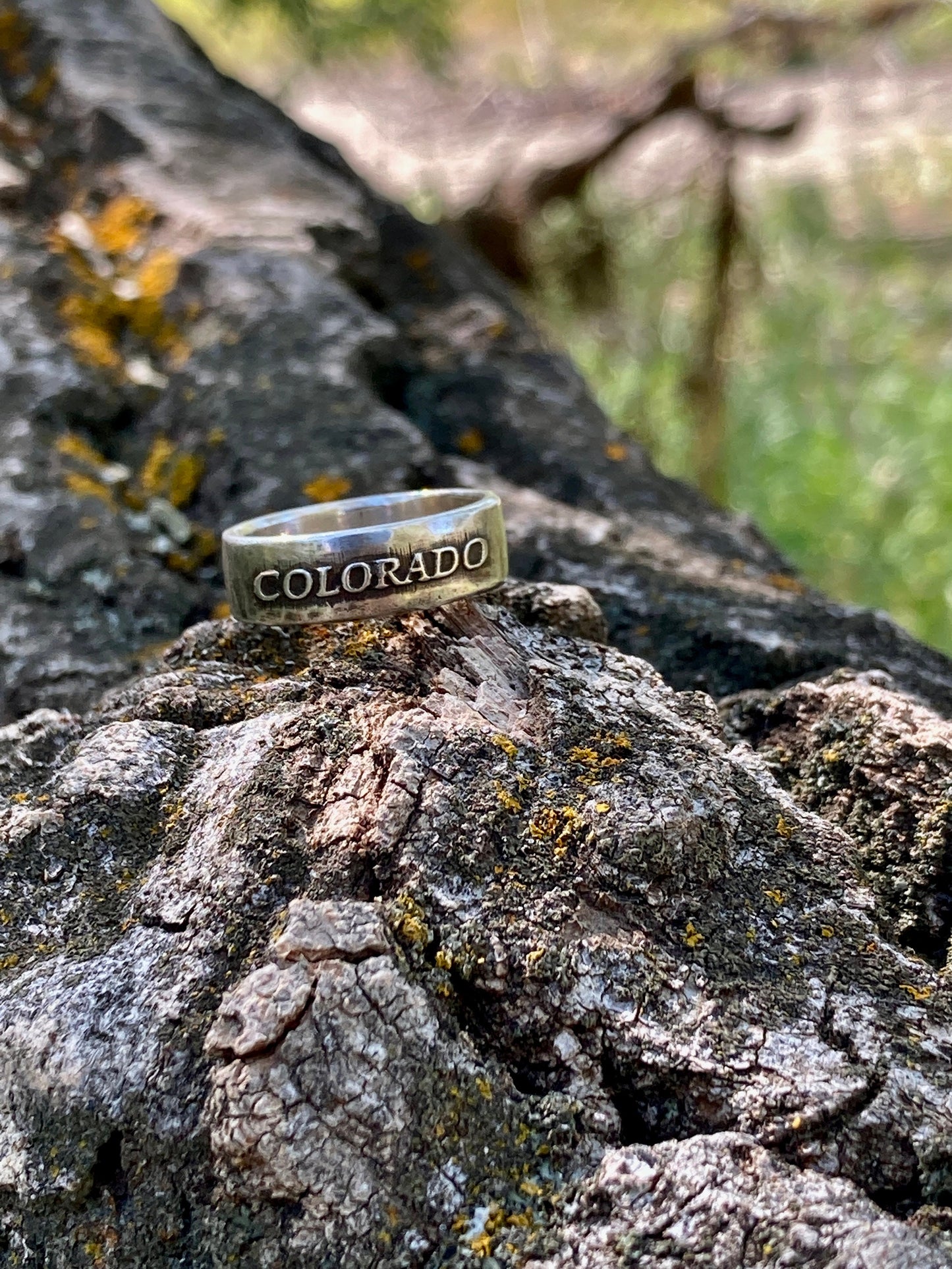 Colorado Sterling Silver Ring/Colorado State Jewelry/Men’s Ring and Women Ring/Colorado Gift Husband Wife Ring Engagement