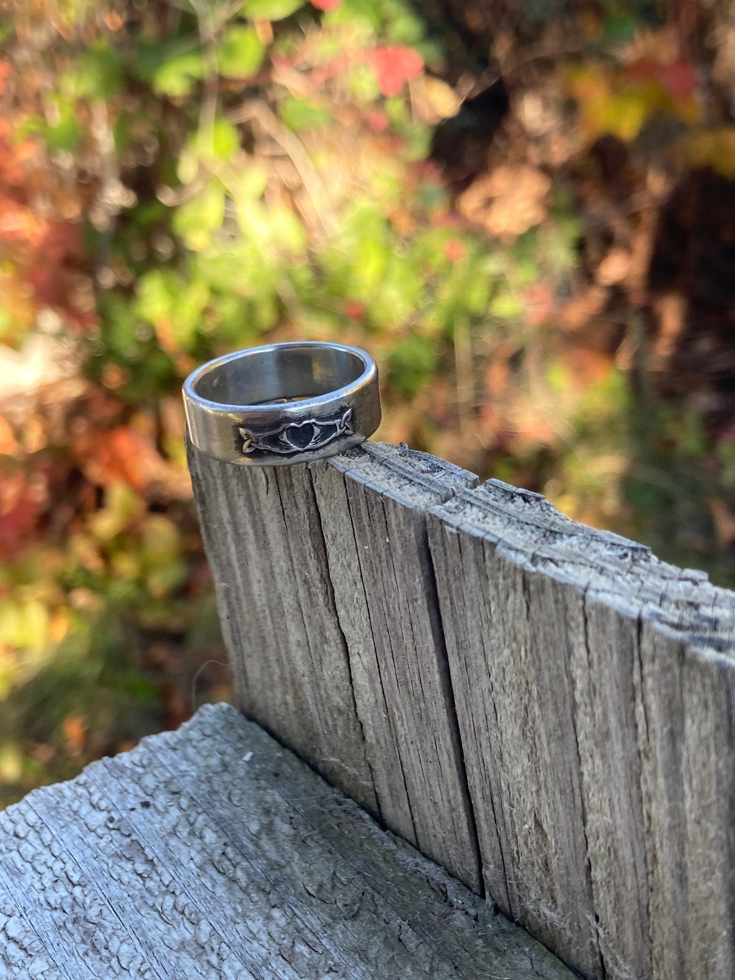 Fenian Claddagh Sterling Silver Ring: Celtic Traditional Irish Jewelry Scottish Mens Jewelry Friendship Ring Wedding Band Celtic Design