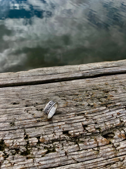 Bozeman Montana Ring Bozone Bozeman MT Sterling Silver Ring