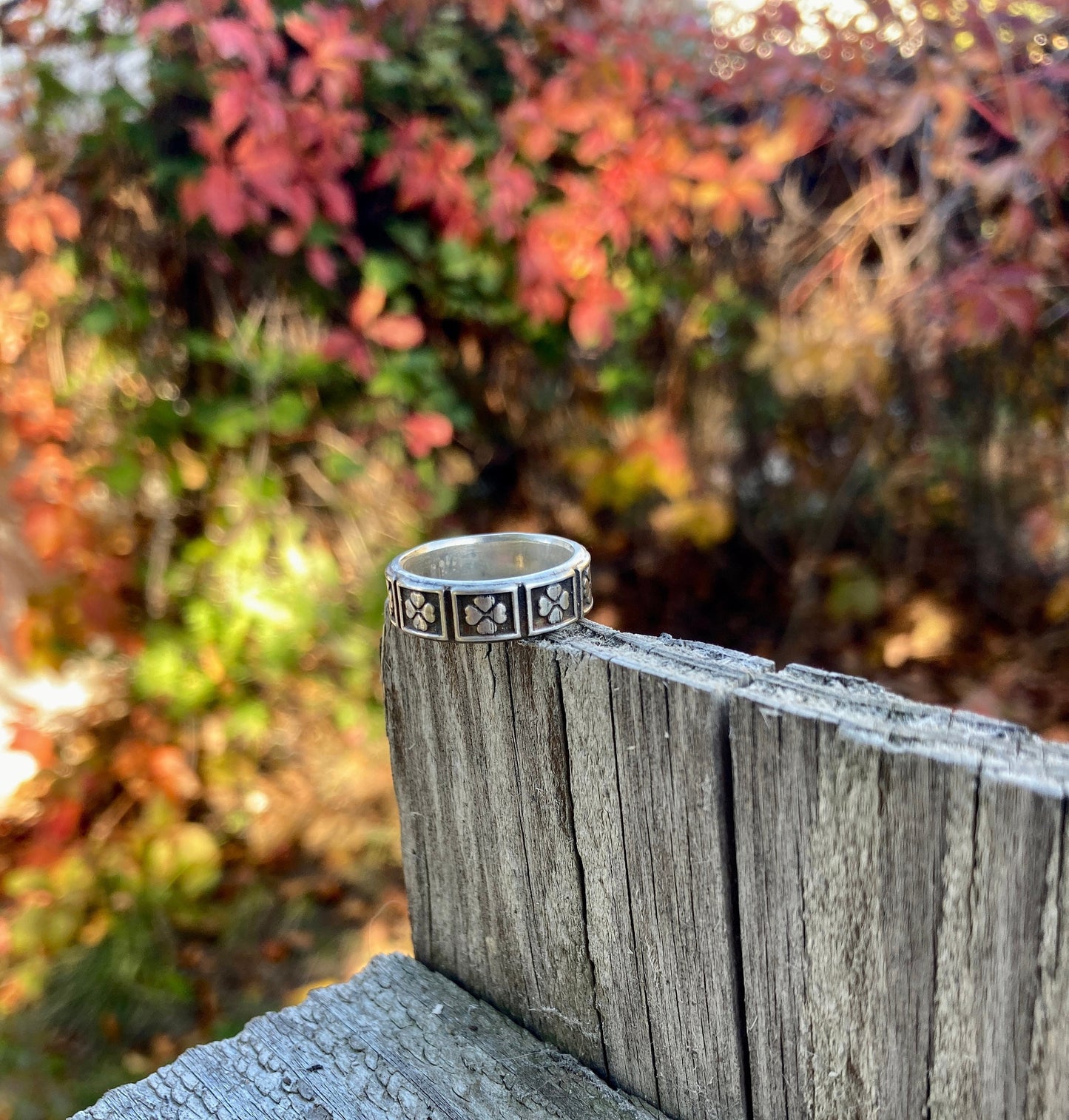 Four 4 Leaf Clover Ring - Celtic Sterling Silver Ring - Irish Ring Irish Good Luck Jewelry Womens Rings Mens Rings Promise Ring Scottish